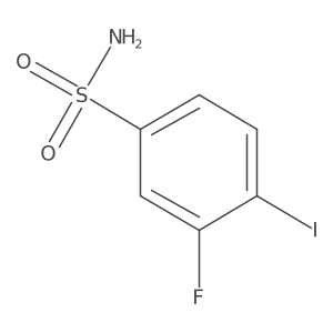 3-Fluoro-4-iodobenzenesulfonamide Structure