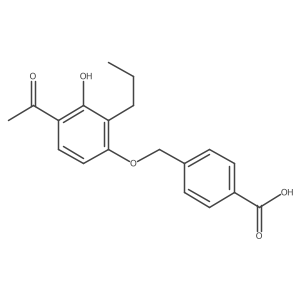 4-[(4-Acetyl-3-hydroxy-2-propylphenoxy)methyl]benzoic acid结构式