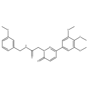 N-(3-methoxybenzyl)-2-(6-oxo-3-(3,4,5-trimethoxyphenyl)pyridazin-1(6H)-yl)acetamide结构式