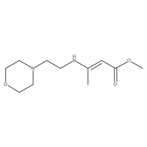 Methyl 3-[[2-(4-morpholinyl)ethyl]amino]-2-butenoate结构式