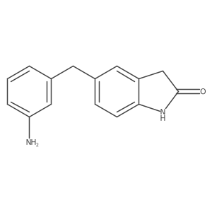 5-(3-Amino-benzyl)-1,3-dihydro-indol-2-one Structure