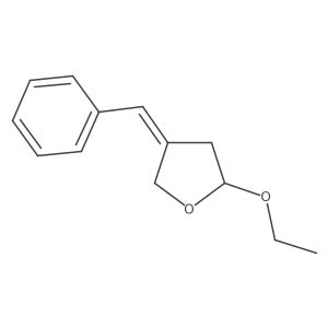 (E)-4-Benzylidene-2-ethoxytetrahydrofuran Structure