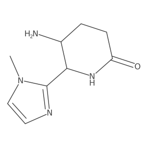 5-Amino-6-(1-methyl-1H-imidazol-2-yl)piperidin-2-one Structure