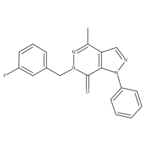 6-(3-fluorobenzyl)-4-methyl-1-phenyl-1H-pyrazolo[3,4-d]pyridazin-7(6H)-one Structure