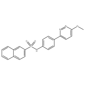 N-[4-(6-methoxypyridazin-3-yl)phenyl]naphthalene-2-sulfonamide结构式