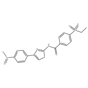 4-(ethylsulfonyl)-N-(4-(4-nitrophenyl)thiazol-2-yl)benzamide Structure