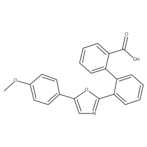 2'-[5-(4-Methoxyphenyl)-1,3-oxazol-2-yl]-[1,1'-biphenyl]-2-carboxylic acid Structure