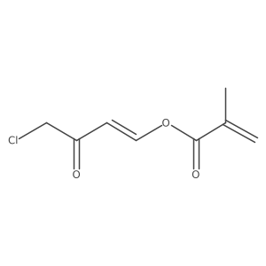 4-Chloro-3-oxo-1-buten-1-yl 2-methyl-2-propenoate结构式