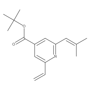 2-(2-Methylpropenyl)-6-vinylisonicotinic acid tert-butyl ester结构式