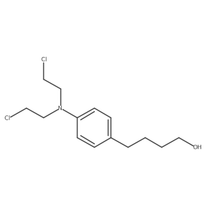 4-[Bis(2-chloroethyl)amino]benzenebutanol结构式