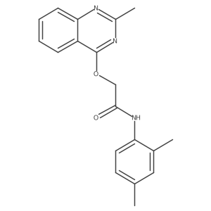 N-(2,4-dimethylphenyl)-2-[(2-methylquinazolin-4-yl)oxy]acetamide Structure