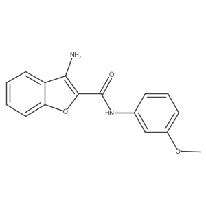 3-amino-N-(3-methoxyphenyl)-1-benzofuran-2-carboxamide Structure