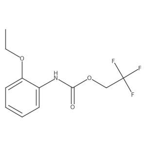 2,2,2-trifluoroethyl N-(2-ethoxyphenyl)carbamate结构式