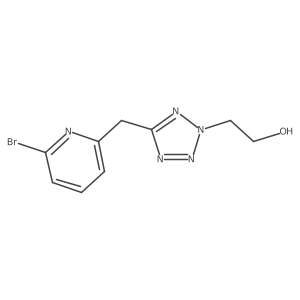 2-{5-[(6-Bromopyridin-2-yl)methyl]-2H-tetrazol-2-yl}ethanol结构式