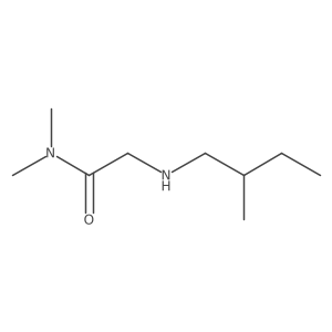 N,N-Dimethyl-2-[(2-methylbutyl)amino]acetamide结构式