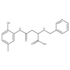 4-((2-Hydroxy-5-methylphenyl)amino)-4-oxo-2-((pyridin-3-ylmethyl)amino)butanoic acid Structure