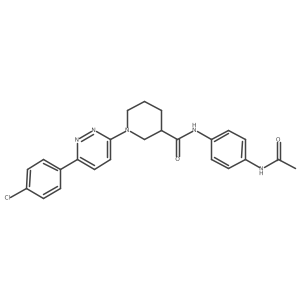 N-(4-acetamidophenyl)-1-(6-(4-chlorophenyl)pyridazin-3-yl)piperidine-3-carboxamide结构式