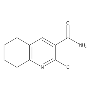 2-Chloro-5,6,7,8-tetrahydro-3-quinolinecarboxamide结构式