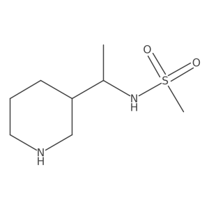 N-[1-(3-piperidinyl)ethyl]methanesulfonamide Structure