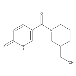 (3-(Hydroxymethyl)piperidin-1-yl)(6-hydroxypyridin-3-yl)methanone Structure