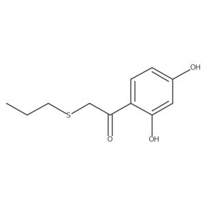 1-(2,4-Dihydroxyphenyl)-2-(propylthio)ethan-1-one结构式