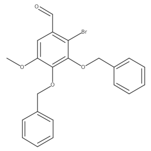 3,4-Bis(benzyloxy)-2-bromo-5-methoxybenzaldehyde Structure