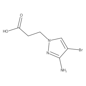 3-(3-amino-4-bromo-1H-pyrazol-1-yl)propanoic acid Structure