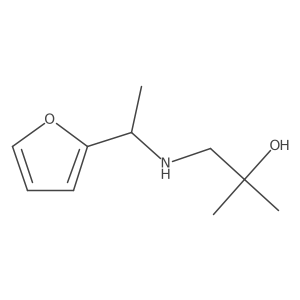 1-{[1-(Furan-2-yl)ethyl]amino}-2-methylpropan-2-ol Structure