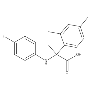 I+/--[(4-Fluorophenyl)amino]-I+/-,2,4-trimethylbenzeneacetic acid结构式