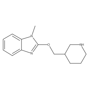 1-methyl-2-[(piperidin-3-yl)methoxy]-1H-1,3-benzodiazole结构式