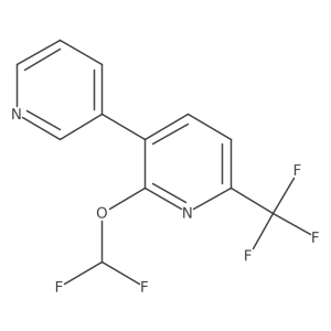 2-(Difluoromethoxy)-3-(pyridin-3-yl)-6-(trifluoromethyl)pyridine Structure