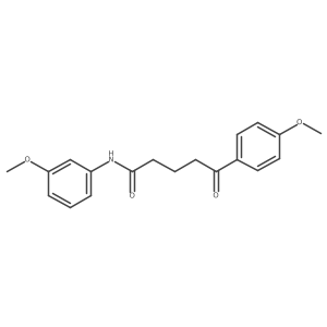4-Methoxy-N-(3-methoxyphenyl)-I-oxobenzenepentanamide结构式