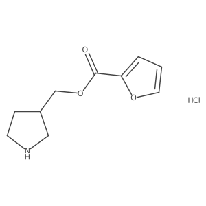 3-Pyrrolidinylmethyl 2-furoate hydrochloride结构式