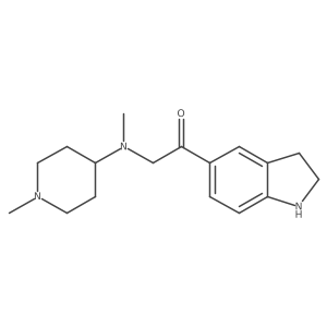 Ethanone,1-(2,3-dihydro-1h-indol-5-yl)-2-[methyl(1-methyl-4-piperidinyl)amino]-结构式