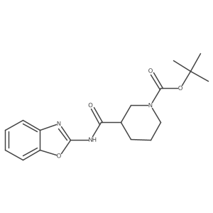 tert-Butyl 3-(benzo[d]oxazol-2-ylcarbamoyl)piperidine-1-carboxylate Structure