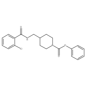 Phenyl 4-((2-chlorobenzamido)methyl)piperidine-1-carboxylate Structure