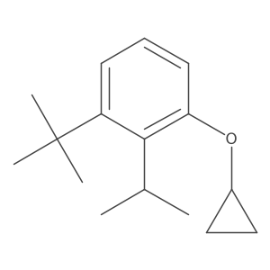 1-Tert-butyl-3-cyclopropoxy-2-isopropylbenzene结构式