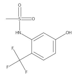 N-(5-Hydroxy-2-(trifluoromethyl)phenyl)methanesulfonamide结构式