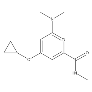 4-Cyclopropoxy-6-(dimethylamino)-N-methylpicolinamide Structure