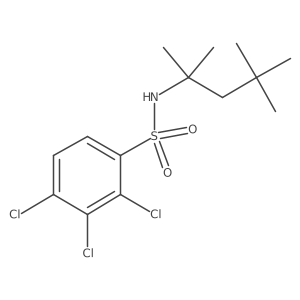 (1,1,3,3-Tetramethylbutyl)[(2,3,4-trichlorophenyl)sulfonyl]amine Structure