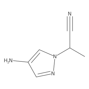 2-(4-Amino-1H-pyrazol-1-YL)propanenitrile结构式
