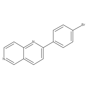 1,6-Naphthyridine, 2-(4-bromophenyl)-结构式