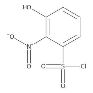 3-Hydroxy-2-nitrobenzene-1-sulfonyl Chloride结构式