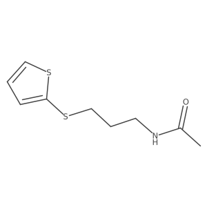 N-(3-(thiophen-2-ylthio)propyl)acetamide Structure
