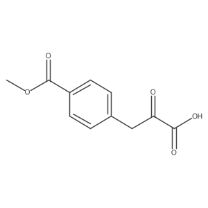 3-[4-(Methoxycarbonyl)phenyl]-2-oxopropanoic acid Structure