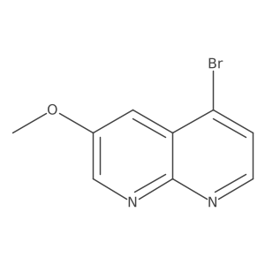 5-Bromo-3-methoxy-[1,8]naphthyridine结构式