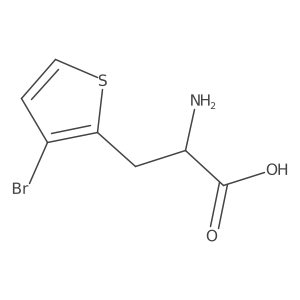 (2S)-2-amino-3-(3-bromothiophen-2-yl)propanoic acid结构式