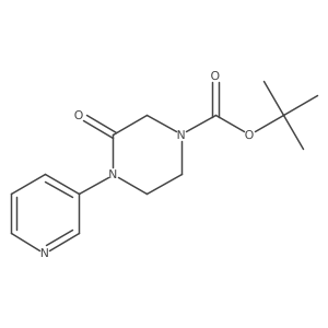 Tert-butyl 3-oxo-4-(pyridin-3-yl)piperazine-1-carboxylate Structure