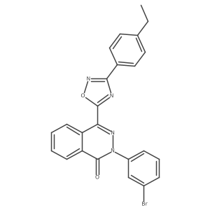 2-(3-bromophenyl)-4-[3-(4-ethylphenyl)-1,2,4-oxadiazol-5-yl]phthalazin-1(2H)-one Structure