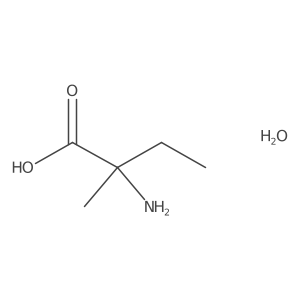 (S)-2-Amino-2-methylbutanoic acid hydrate Structure